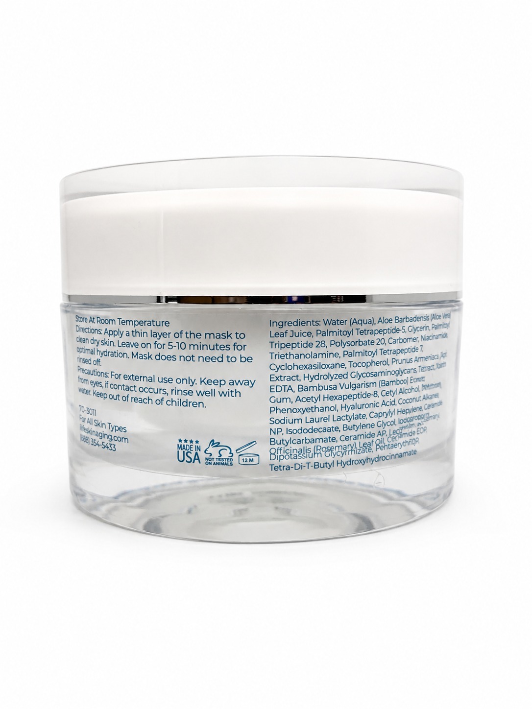 sheet mask in a jar
